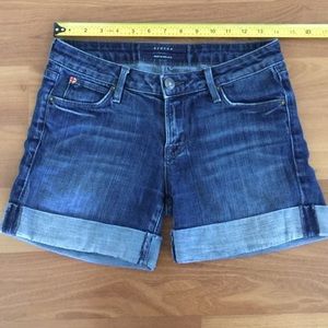 Hudson Denim Jean Shorts Medium Dark Wash Size 27